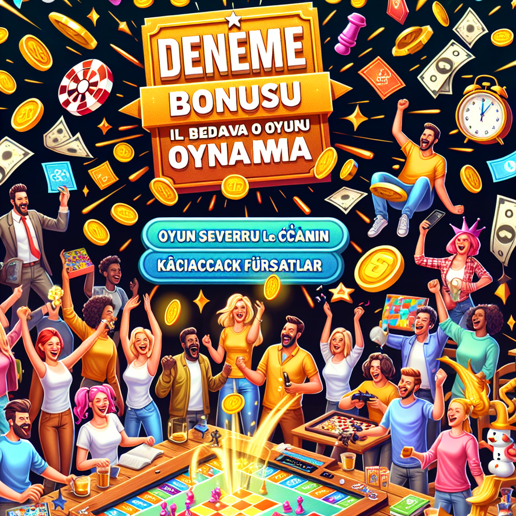 Deneme Bonusu ile Bedava Oyun Oynama: Oyun Severler İçin Kaçırılmayacak Fırsatlar